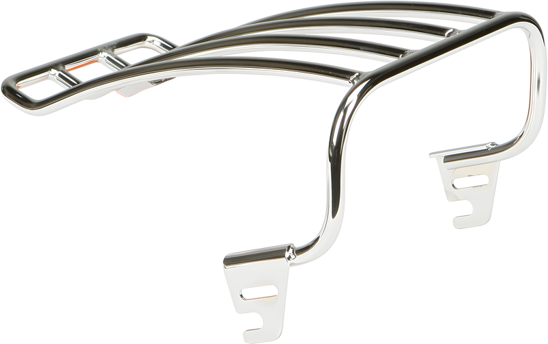 Harddrive Solo Luggage Rack - Chrome — Harley-Davidson Softail Heritage Classic, Softail Fat Boy, Softail (2000-2004)