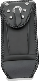 Mustang Motorcycle Solo with Driver Backrest Diamond — 2006-2017 Harley-Davidson Softail Wide