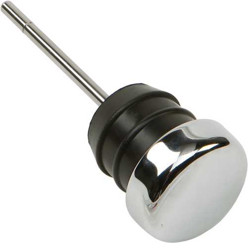 Harddrive Oil Filler Cap - Tank Rubber Filler Plug Chrome — Harley-Davidson Sportster 883, Sportster 883 Hugger, Sportster 1200 (1979-2003)