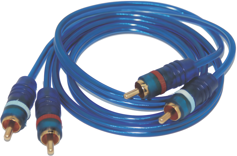 NAMZ Custom Cycle Amp Power Audio - 3 RCA Cable Copper Conductor Oxygen Free Ca…