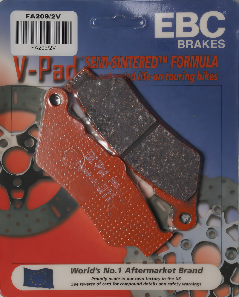 EBC Semi-Sintered Brake Pads - V-Series — Harley-Davidson & Indian Motorcycle 500 Street, 750 Street, Scout (2016-2019)