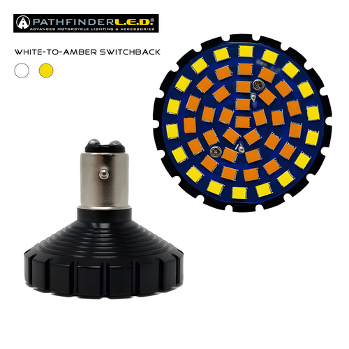 Pathfinder Turn Signal Insert - White/Amber 1157 Style EA