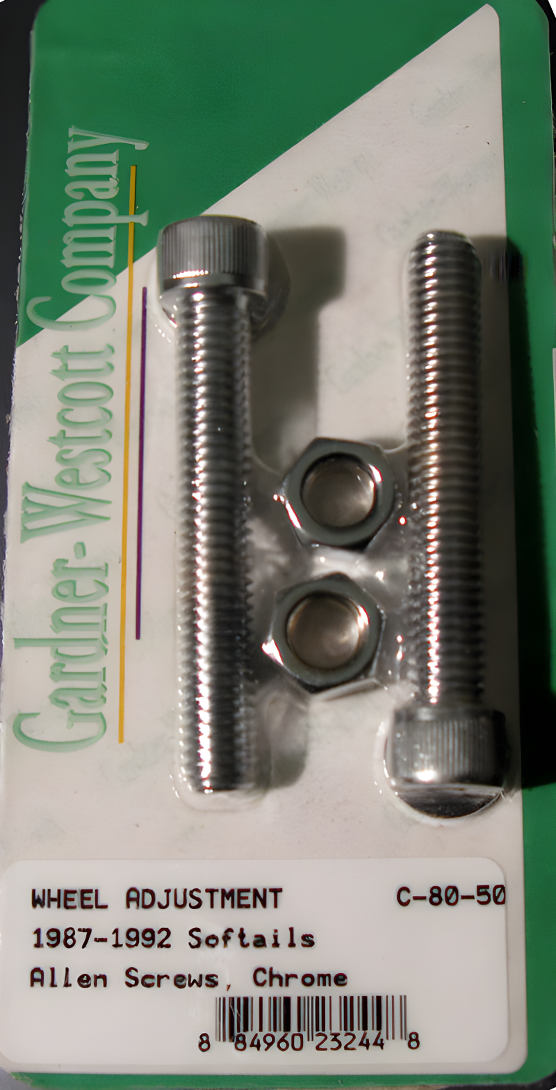 GardnerWestcott Rear Wheel Adjustment Bolts - 1987-1992 Softail Models Rear