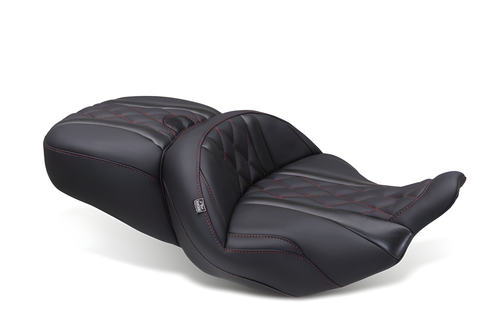 Mustang Motorcycle One-Piece 2 Up Seat — 2023-2025 Harley-Davidson Touring