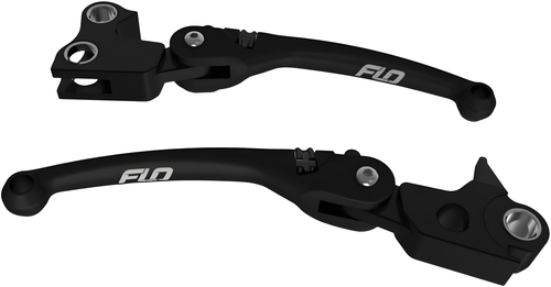 Flo Motorsports MX Style Adjustable Lever - SET Black `2017-2020 FLH/FLT — Harley-Davidson (2017-2020)