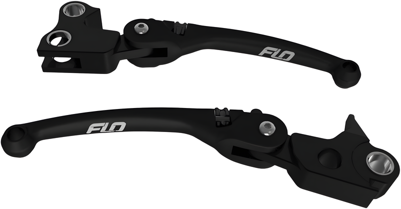 Flo Motorsports MX Style Adjustable Lever - SET Black `2017-2020 FLH/FLT — Harley-Davidson (2017-2020)