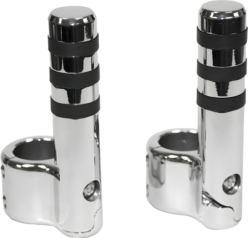 Lindby Clamp-On Pegs - CHR W/ Wide O Ring FOR 1 1/2
