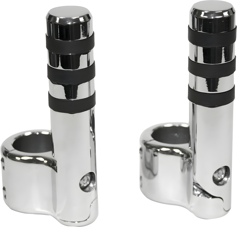 Lindby Clamp-On Pegs - CHR W/ Wide O Ring FOR 1 1/2