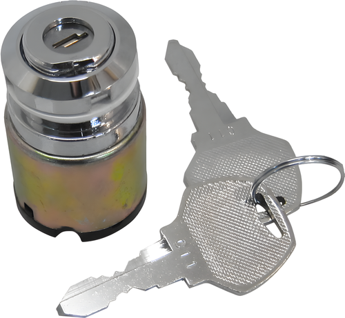 Harddrive Ignition Switch - Chrome — Harley-Davidson Super Glide, Sportster 883, Low Glide (1978-1996)