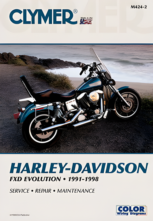Clymer Repair Manual - Harley Dyna-GLD — Harley-Davidson Dyna Low Rider, Dyna Wide Glide, Dyna Super Glide (1991-1998)
