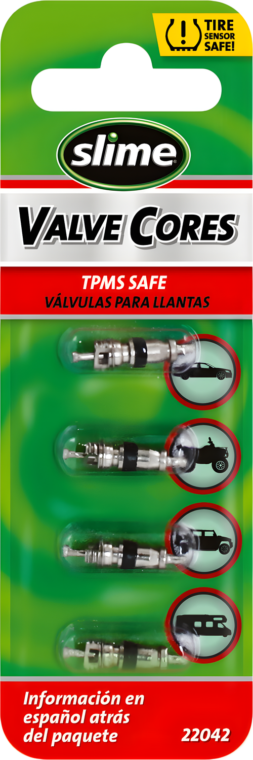 Slime Tire Valve Cores - Short