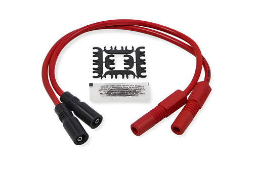 Accel S/S Spiral Core Wire - SET 8.0mm RED — Harley-Davidson Road King, Electra Glide Ultra Classic, Softail Heritage Classic (1999-2017)