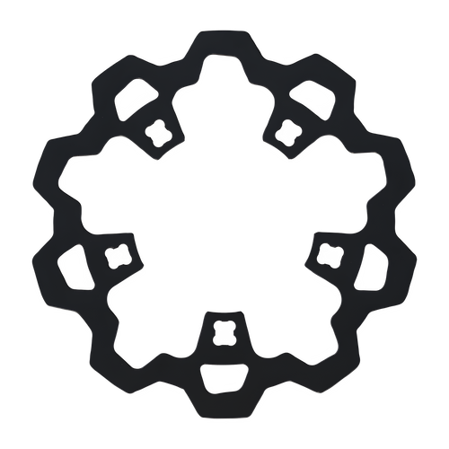 Lyndall Brakes Enforcer 1 Piece Rotor - Front Black 11.8 — Harley-Davidson Road King, Tri Glide Ultra Classic, Electra Glide Ultra Limited (2014-2021)