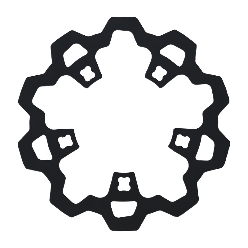 Lyndall Brakes Enforcer 1 Piece Rotor - Front Black 11.8 — Harley-Davidson Road King, Tri Glide Ultra Classic, Electra Glide Ultra Limited (2014-2021)