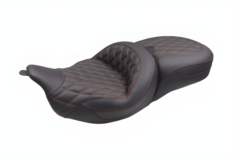 Mustang Motorcycle 1 Piece with Driver and Passenger Backrest Original — 2008-2025 Harley-Davidson Touring