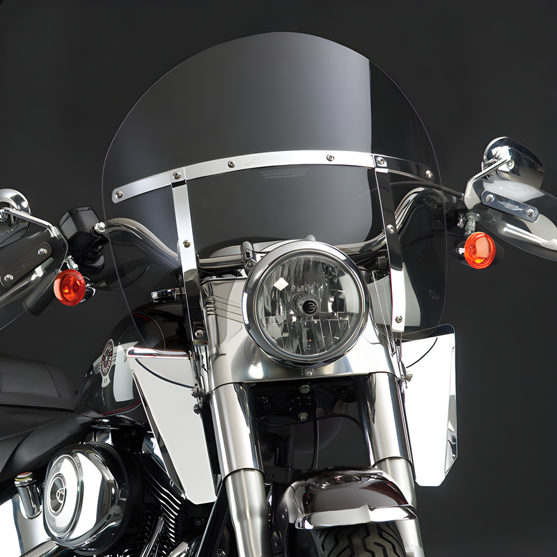 National Cycle Switchblade Chopped Windshield - SMK FL Softail — Harley-Davidson Softail Heritage Classic, Softail Fat Boy, Softail Deluxe (1986-2017)