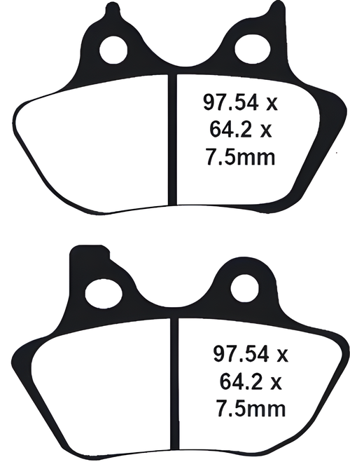 Lyndall Brakes Profiled Brake Pad - X+ FR/RR Except 200 MM Tire