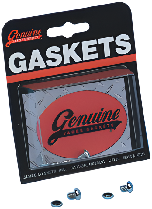 James Gaskets Shovelhead Gasket Kit - Screw Fork Drain Chrome Button Screws KIT…
