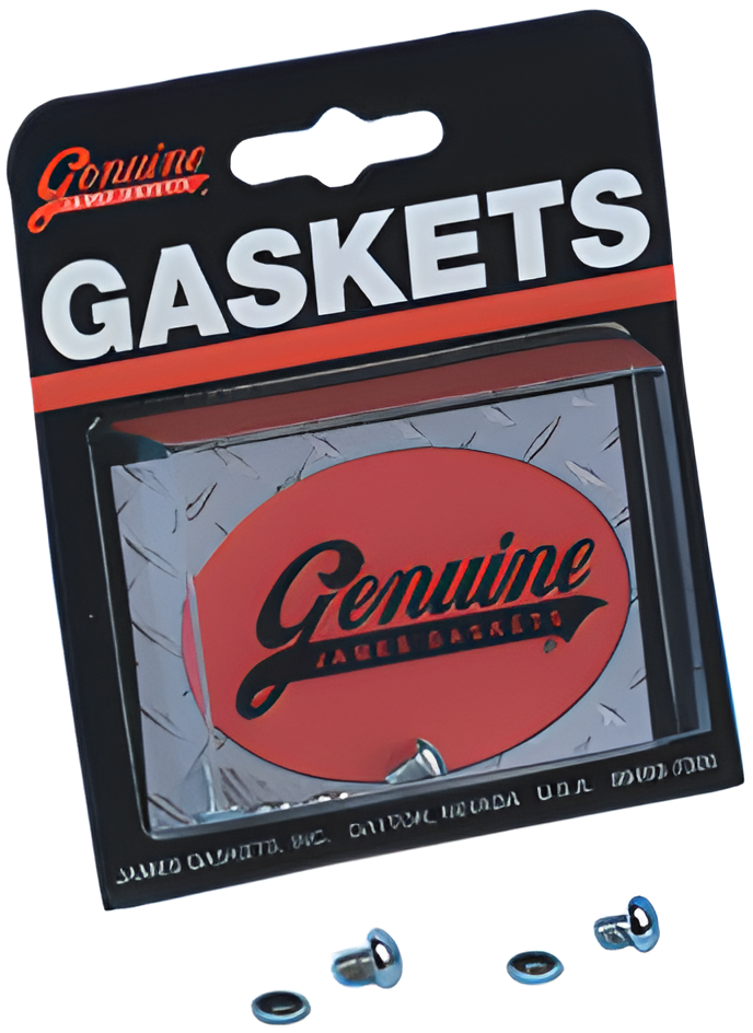 James Gaskets Shovelhead Gasket Kit - Screw Fork Drain Chrome Button Screws KIT…