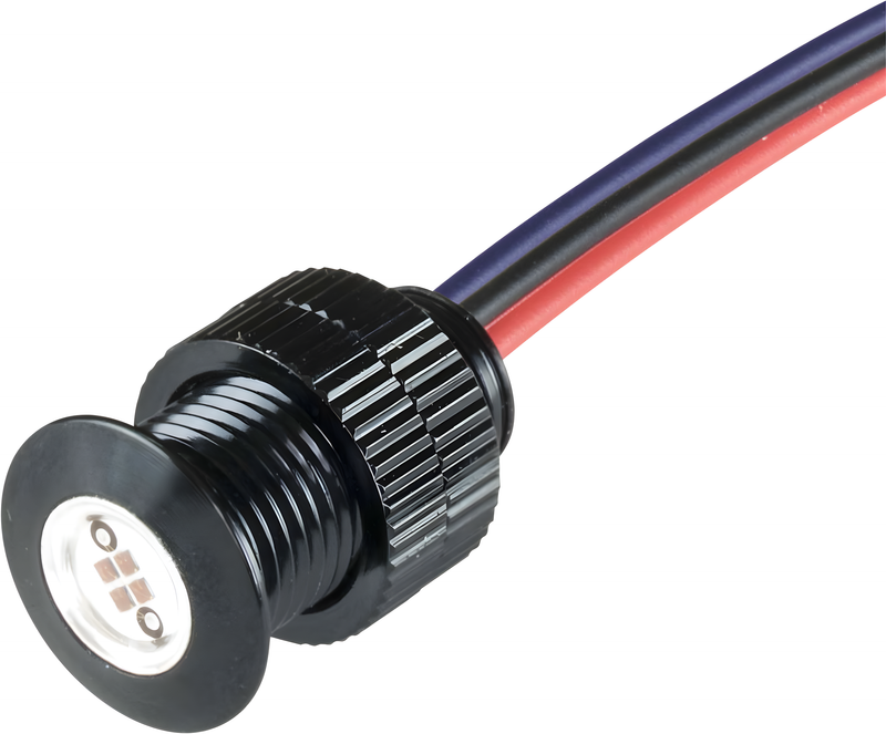 Baggernation Lightning Bolts LED Lights - RED LED Black