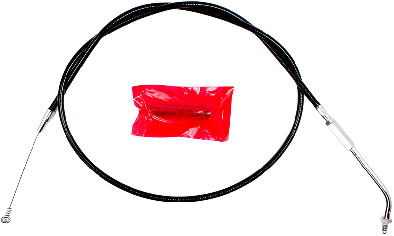 Motion Pro Black Vinyl Idle Cable — Harley-Davidson Super Glide, Wide Glide, Softail (1981-1989)
