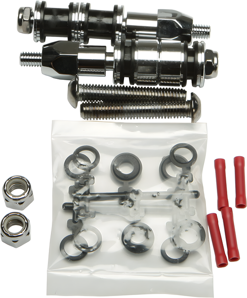 Harddrive Detachable Sissy Bar Docking Hardware - KIT Chrome Dyna