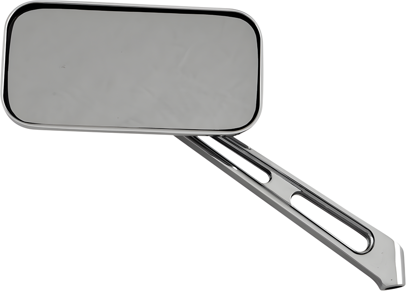 Harddrive Rectangle Alloy Mirror - Chrome L/R 4.25x2