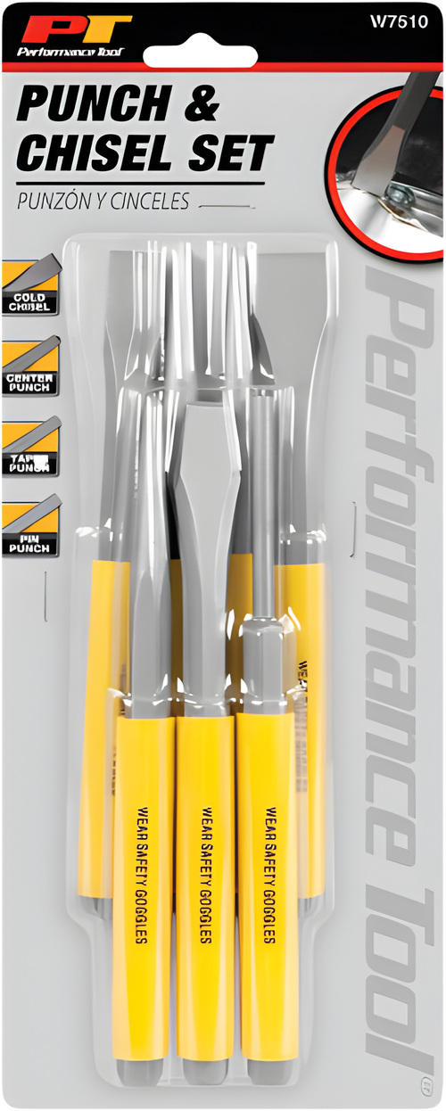Performance Tool 7 PC PUNCH / CHISEL SET