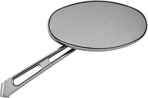 Harddrive Oval Alloy Mirror - Chrome Left 6