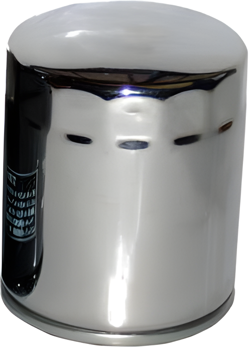 Hiflofiltro Oil Filter - Chrome — Harley-Davidson Road King, Electra Glide Ultra Classic, Softail Fat Boy (1990-2019)