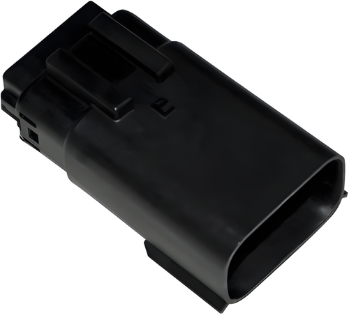 NAMZ Custom Cycle Molex MX-150 Male Connectors - Conn Black Right Hbar Control… — Harley-Davidson (2007-2026)