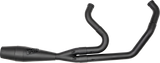 Sawicki Shorty Cannon Black 2-into-1 Exhaust - Harley Twin Cam Softail