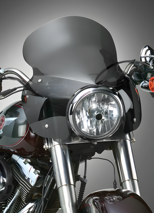 National Cycle Wave QR Quick Release Fairing - Dark Smoke — Harley-Davidson Softail Fat Boy, Softail Heritage Classic, Softail Deluxe (1986-2017)