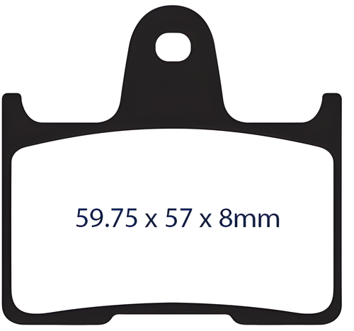 Lyndall Brakes Z Plus Brake Pads - PAD Z+ Rear `14-UP Sportster — Harley-Davidson Forty-Eight, Iron 883, Sportster 1200 Custom (2014-2021)