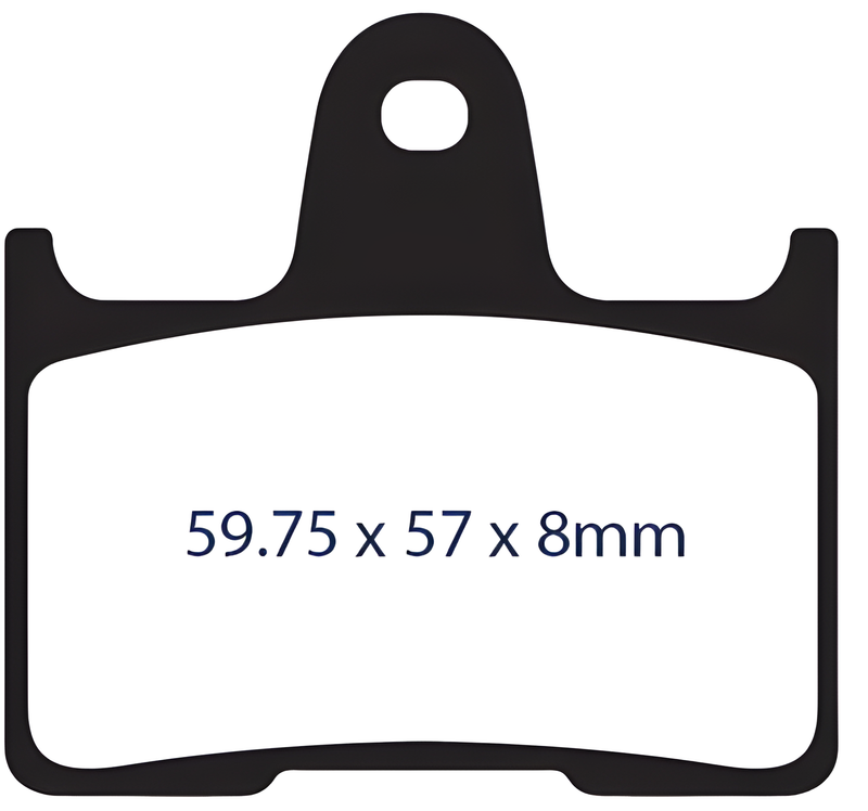 Lyndall Brakes Z Plus Brake Pads - PAD Z+ Rear `14-UP Sportster — Harley-Davidson Forty-Eight, Iron 883, Sportster 1200 Custom (2014-2021)