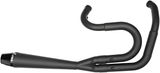 Sawicki 2-into-1 Full Length Exhaust - Big Inch Black - Harley Dyna