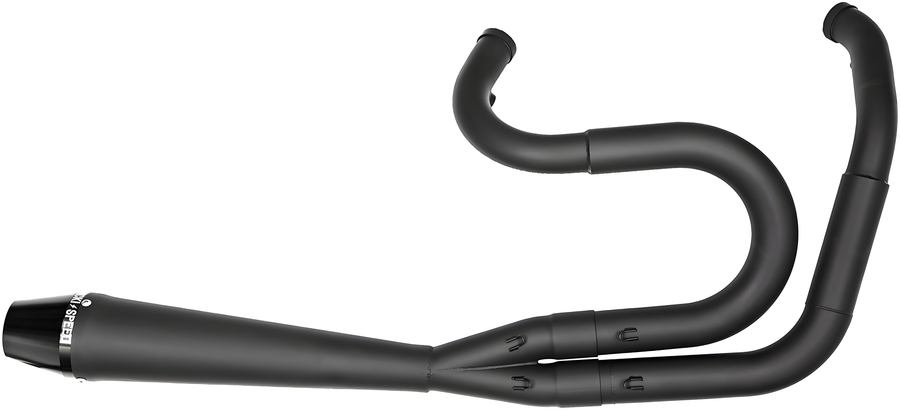 Sawicki 2-into-1 Full Length Exhaust - Big Inch Black - Harley Dyna