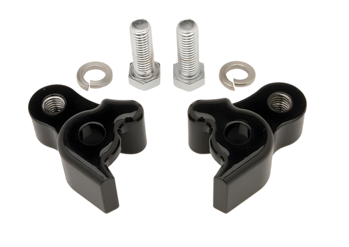 Burly Brand Rear Lowering Blocks - BLK FLT 2002-2008 — Harley-Davidson Road King, Road King Classic, Electra Glide (2002-2008)