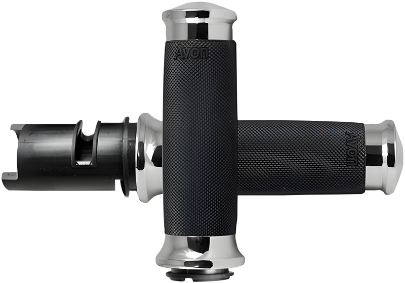 Avon Custom Contour Twist Grip - Chrome Twist Grip — Harley-Davidson Road Glide Limited, Trike Road Glide 3, Road Glide Custom (2023-2024)