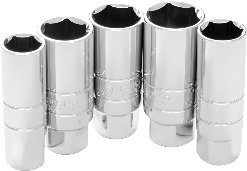 Performance Tool Spark Plug Socket Set - 5 PC Spark Plug Socket SET