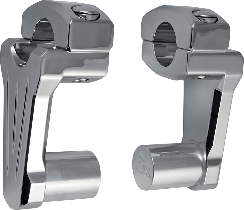 ROX Street Pivoting Handlebar Riser - Chrome 2