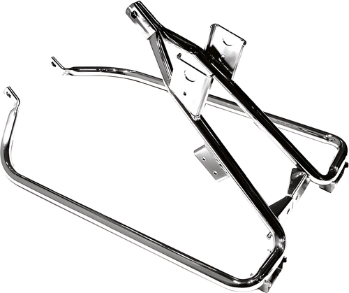 Harddrive Saddlebag Support Kit - Chrome FLT 2009-2013 — Harley-Davidson Electra Glide Classic, Electra Glide Ultra Classic, Road King (1993-2013)