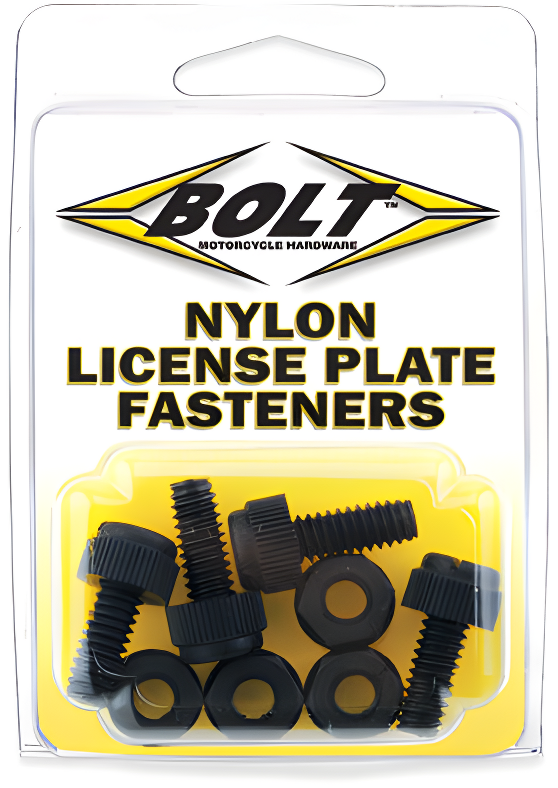 Bolt License Plate Bolts/Nuts - 4/PK