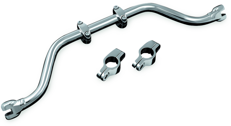 Kuryakyn Adjustable Mustache Bar Foot Pegs F Chrome - Harley Dyna 1991-2017