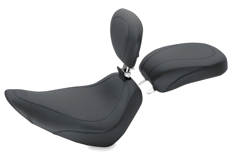 Mustang Motorcycle Solo with Driver Backrest Original — 1984-2006 Harley-Davidson