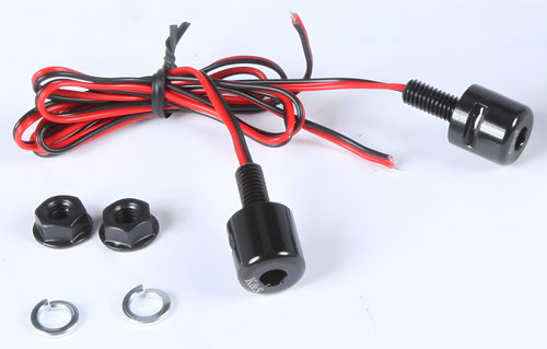 K&S Illuminated License Plate Bolts - Bolt Black