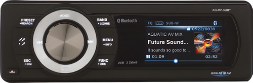 Aquatic AV Harley Bluetooth Radio - USB/Mp3 Media Player Universal Hardwire
