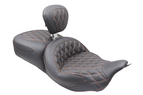 Mustang Motorcycle 1 Piece with Driver Backrest Original — 2008-2025 Harley-Davidson Touring