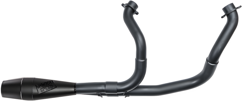Sawicki Indian Shorty Cannon Exhaust - Chief Black — Indian Motorcycle Chief (2018-2024)