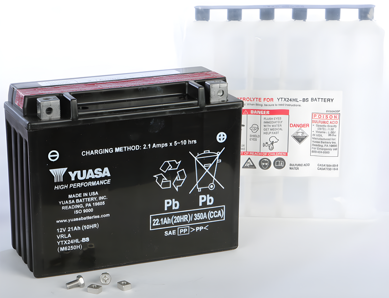 Yuasa AGM Maintenance Free Battery - Ytx24hl-BS Maintenance Free